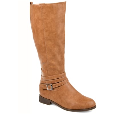 Journee Collection Women's Ivie Stacked Heel Riding Boots