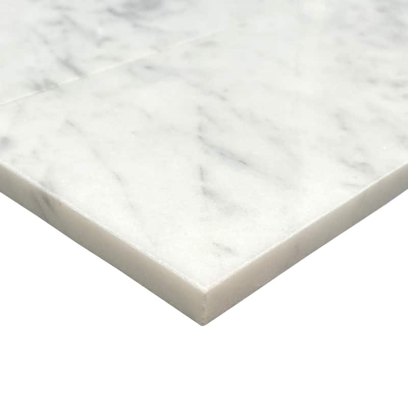 Carrara Marble 3" x 9" Polished Tile