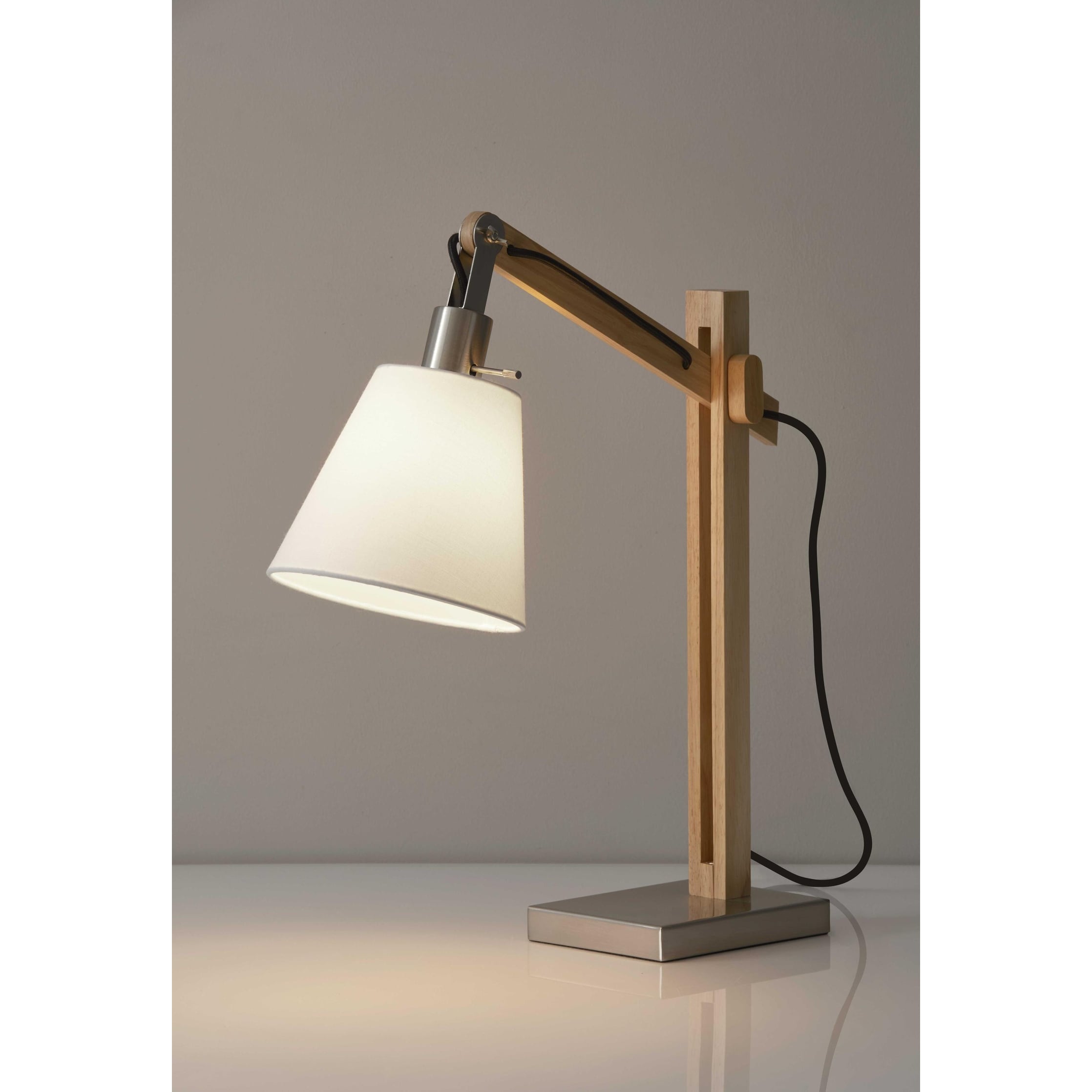 Rustic Hinged Natural Wood Table Lamp Rustic Hinged Natural Wood Table Lamp