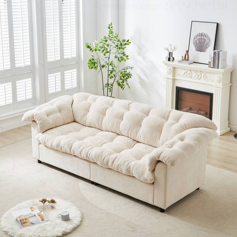 Comfortable Chenille Sofa for Various Spaces, Enhancing Interior Style