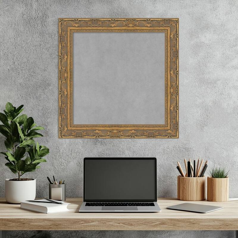 Amanti Art Filigree Gloss Black Framed