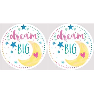 Dream Big Moon and Stars Car Coasters Set of 2 - Multi