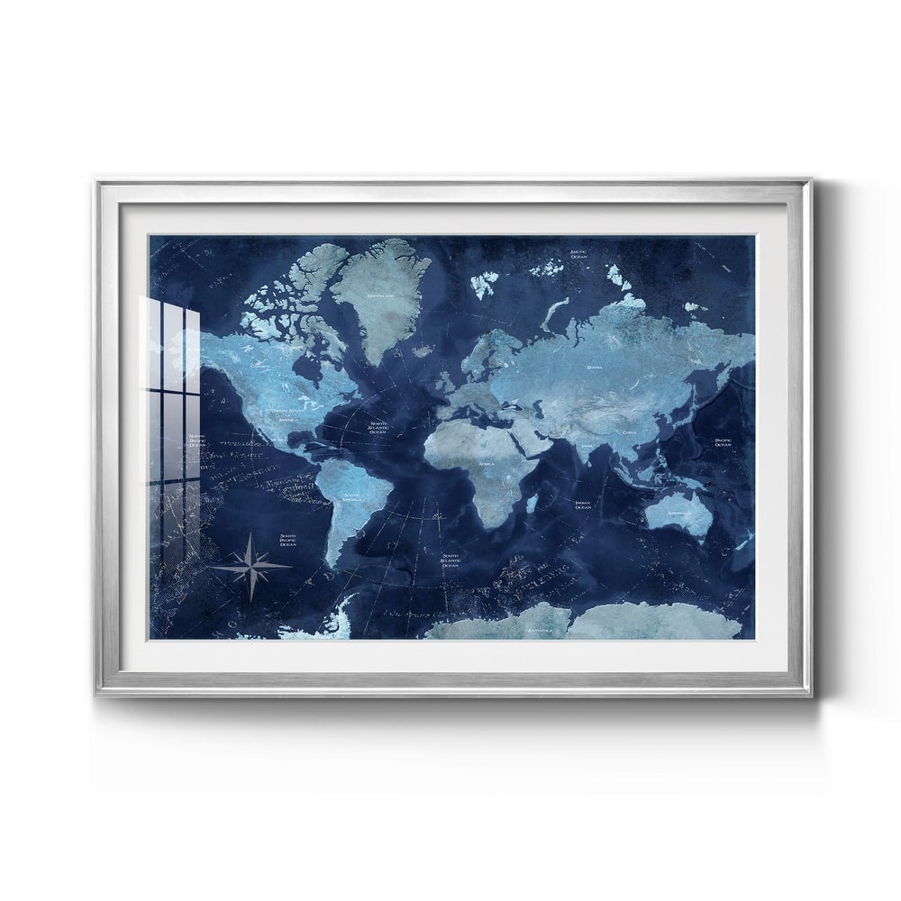 World Map Premium Framed Print - Ready to Hang