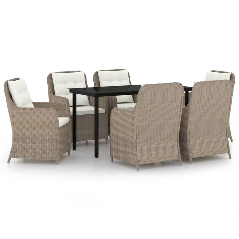 vidaXL Patio Dining Set Outdoor Dining Set Table and Chair Set for Garden