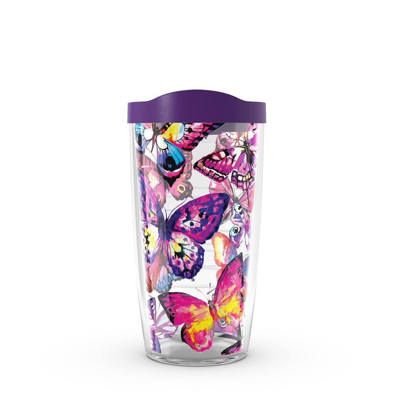 Tervis Butterfly Passion Made in USA Double Walled Insulated Travel Tumbler, Classic - 16oz - 16oz