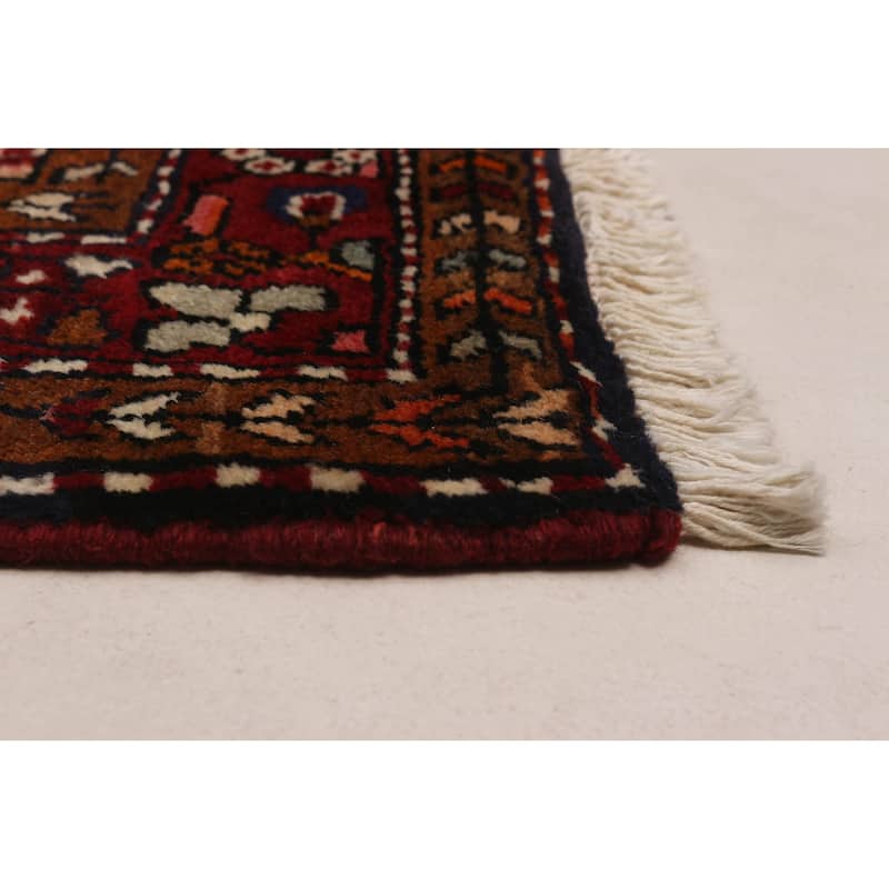 ECARPETGALLERY Hand-knotted Andelz Navy Wool Rug - 3'8 x 10'3