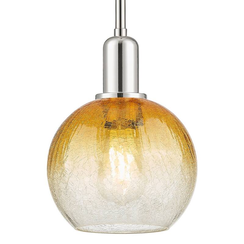 Innovations Lighting 716-1S-G483-8AM Brookhaven Globe 8" Wide Mini - Polished Nickel