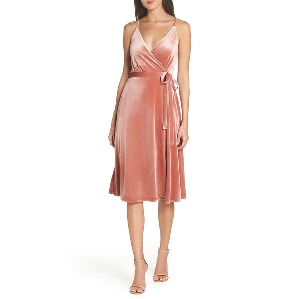 ali and jay velvet midi dress