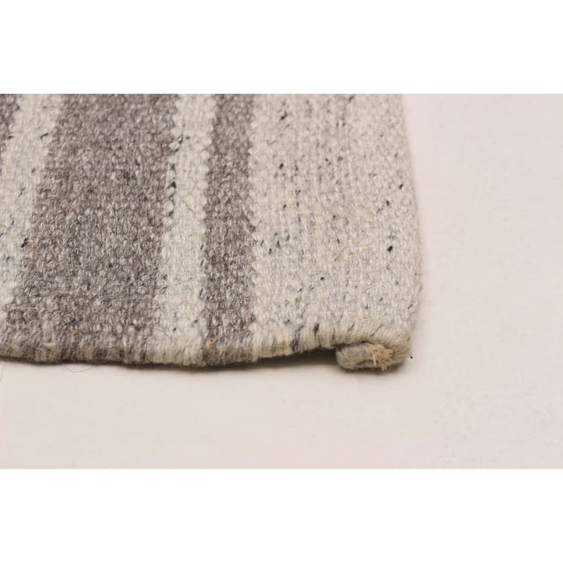 Nevada Grey Kilim 5'1" x 7'4" - 5'1 x 7'4