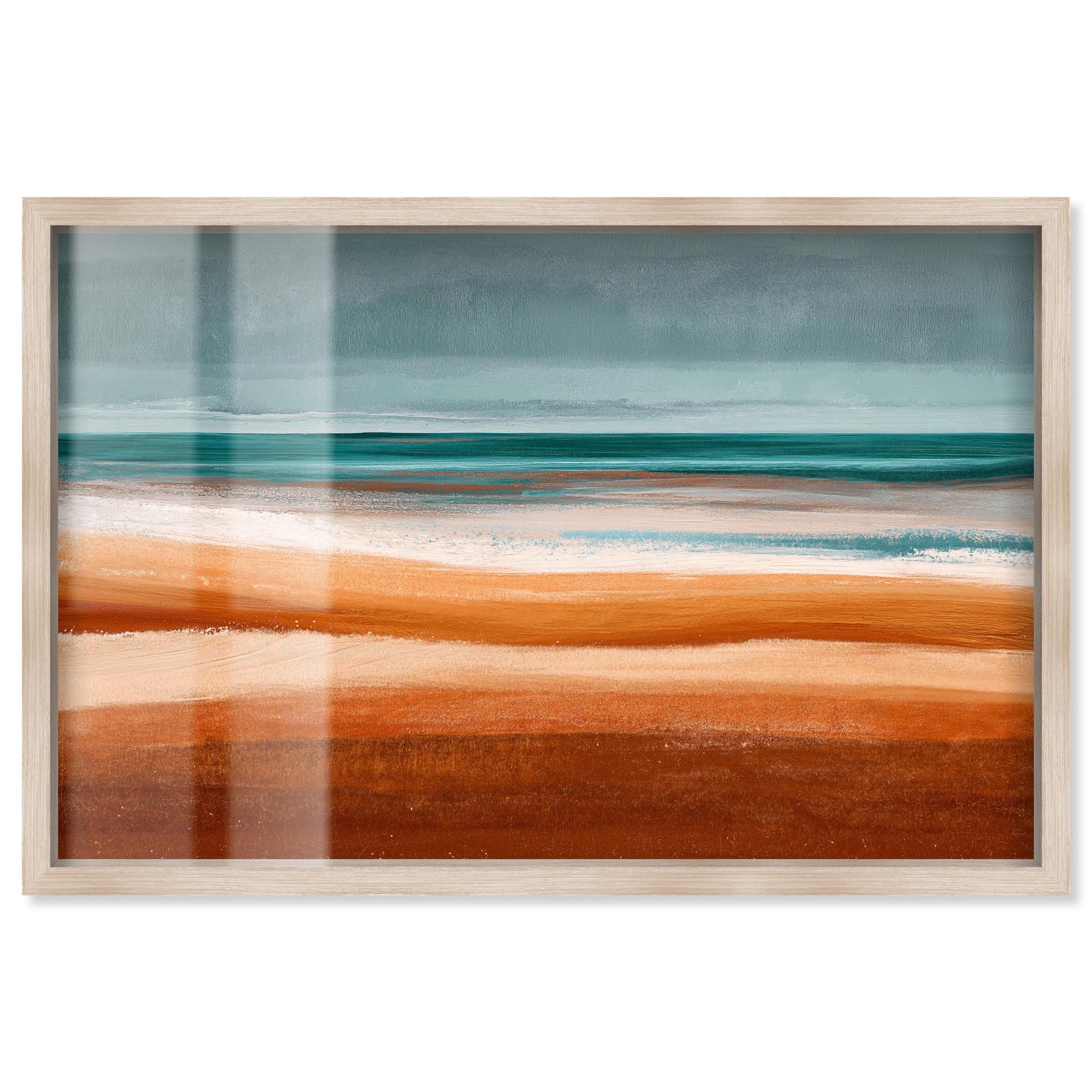 Rhythm of the Waves II Coastal Art Shadowbox Print by Art Remedy