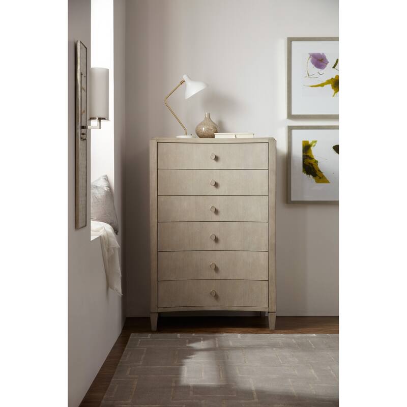 Hooker Furniture Elixir 38" Wide Rubberwood and Walnut Dresser with 6
