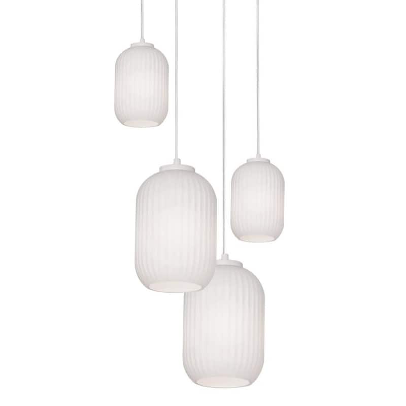 AFX CALP99RND4 Callie 4 Light 18" Wide Multi Light Pendant with - White