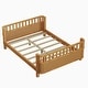 preview thumbnail 24 of 32, Low Platform Bed with Slats Support, Montessori Bed Frame, Daybed with Detachable Side Rails