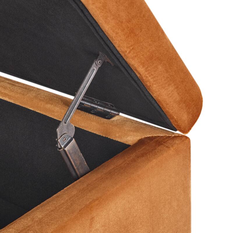 Storage Ottoman, Rectangular Ottoman Bench,Upholstered Storage Bench, Foot Rest for Living Room, Entryway and Bedroom,