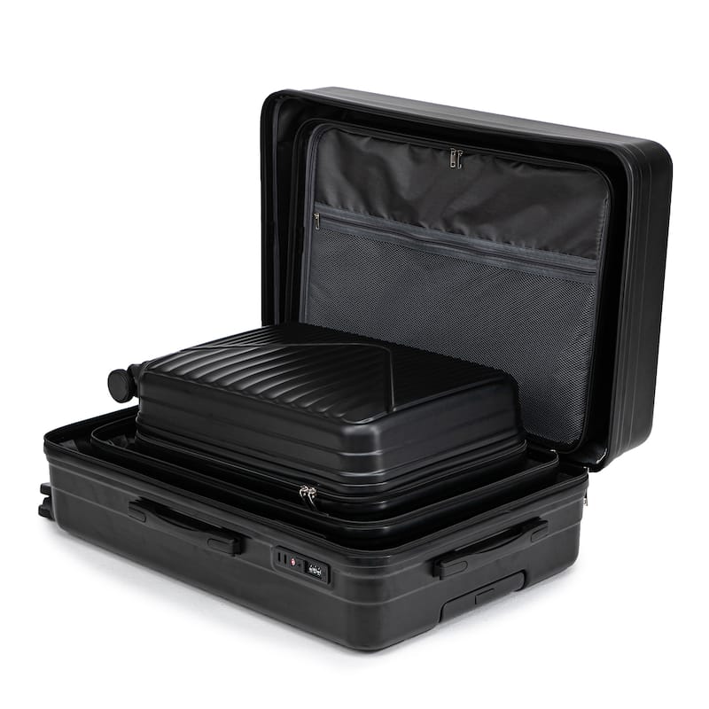 Luggage Sets 3 Piece ABS Hardside Lightweight Suitcase with 4 Universal Wheels TSA Lock Carry On Luggage