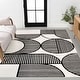preview thumbnail 29 of 133, JONATHAN Y Dila Geometric Arch Scandi Striped Ivory/Cream Area Rug 2x8 - Black/White