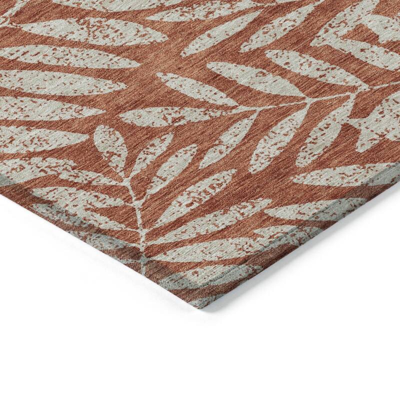 HomeRoots Floral Transitional Rectangle Outdoor Rug