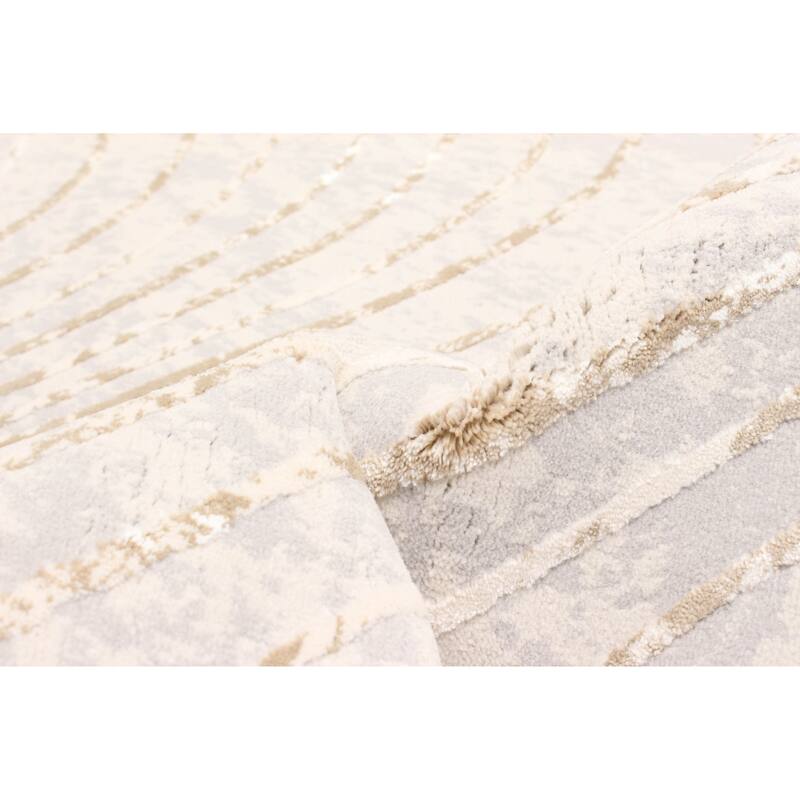 ECARPETGALLERY Machine Made Sienna Grey Area Rug