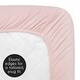 preview thumbnail 5 of 4, Solid Blush Pink Girl Fitted Crib Sheet Bohemian Modern Boho Chic Pastel Elegant Chic Mid Century Retro for Geometric Abstract