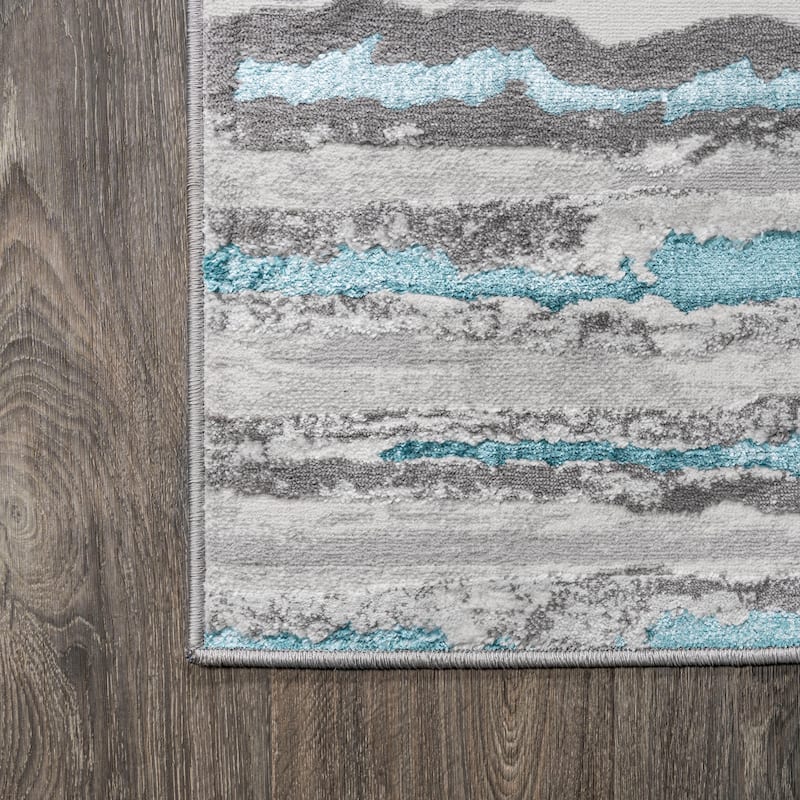 JONATHAN Y Timeworn Modern Stripe Area Rug