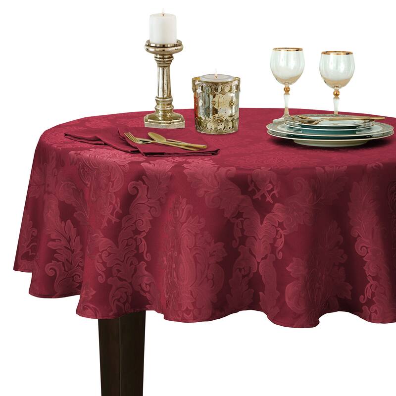 Elrene Barcelona Damask Elegant Fabric Tablecloth