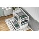 preview thumbnail 6 of 30, Twin over Twin Wood White Bunk Bed with Trundle and Drawers