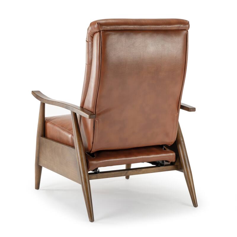 Sienna Upholstered Wood Push Back Recliner by Greyson Living