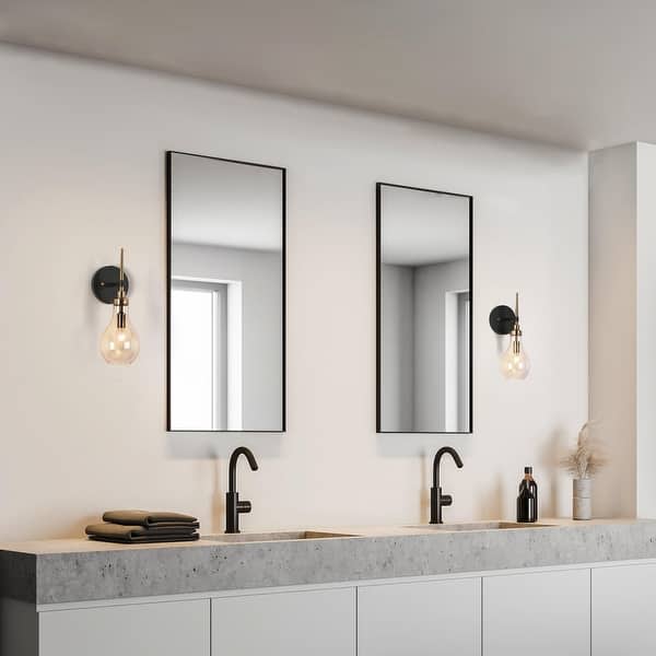 Pull Cord Set Of Wall Sconces For Bathroom, Modern Vanity Light