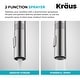 preview thumbnail 78 of 149, Kraus 2-Function 1-Handle 1-Hole Pulldown Sprayer Brass Kitchen Faucet