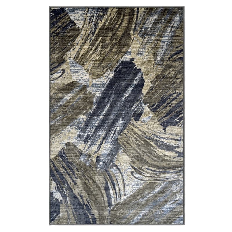 Superior Rivas Printed Non-Slip Washable Indoor Area Rug