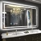 preview thumbnail 11 of 61, LED Bathroom Vanity Mirror Wall Mounted with Double Light Strip, 3-Color Dimmable, Anti-Fog, HD Tempered Glass, UL-Listed, ETL
