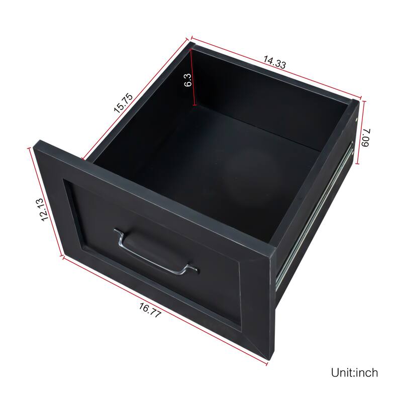 Modern Computer Desk with 2 Tier Storage and Large Drawers and Waterproof Surface for Home Office and Study or Living Room