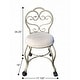 preview thumbnail 18 of 16, Carolina Living Victorian Vanity Stool with Back