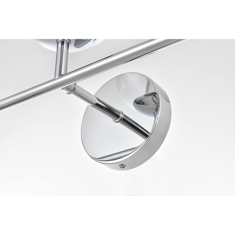 Genis 1 Light Black and Clear Bath Sconce