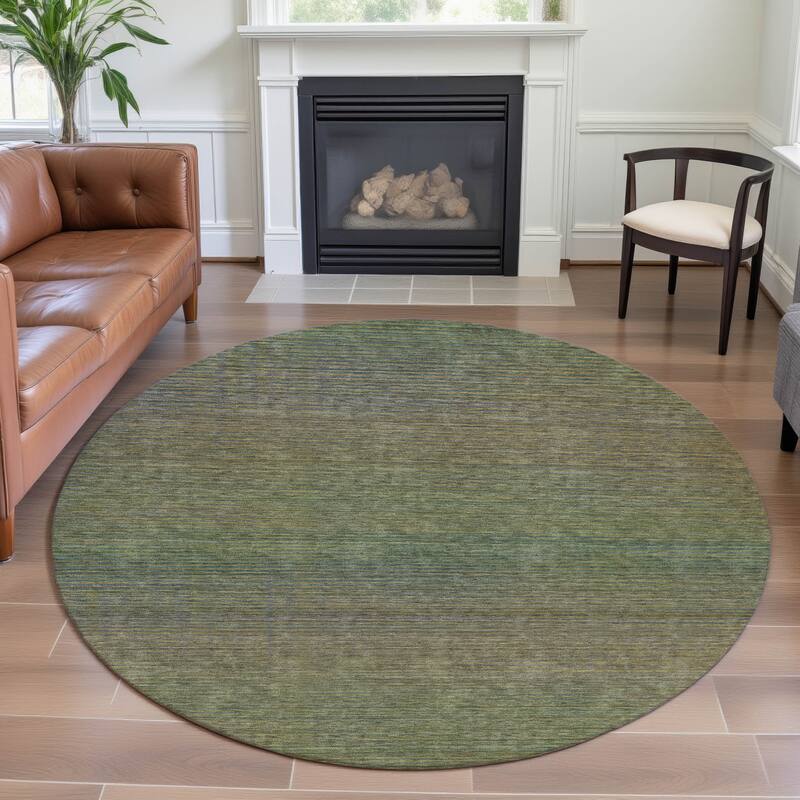 Premium Washable Super Soft Casual Ombre Mayfield Rug - Fern - 8' x 8'