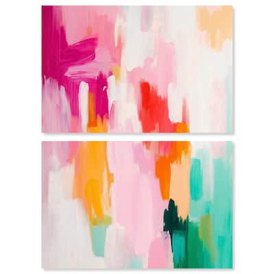 Playful Palette I Canvas Set of 2 by Art Remedy, Gallery Wrapped