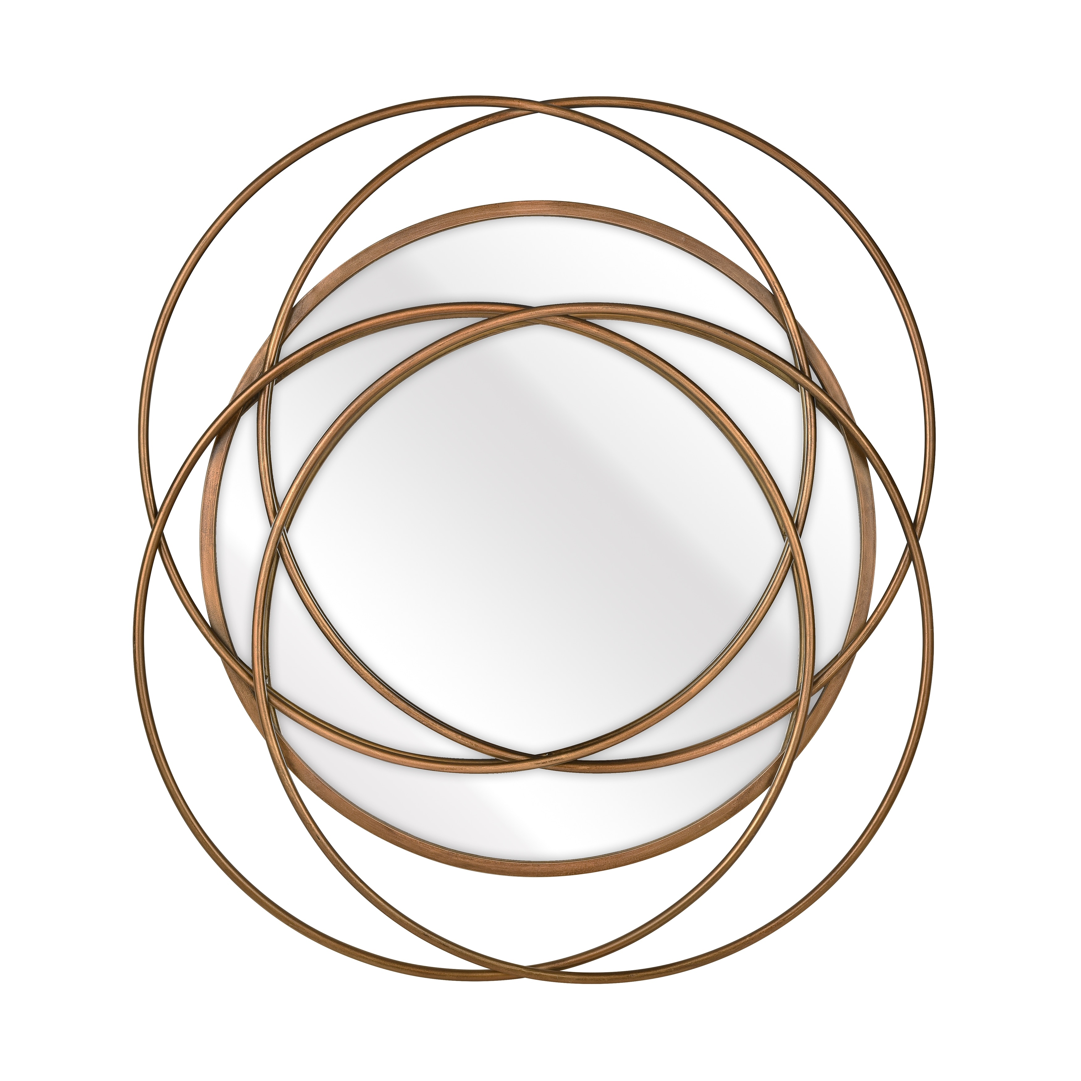 Atlas Jeno Circular Abstract Ring Wall Mirror - 30.25 inch High