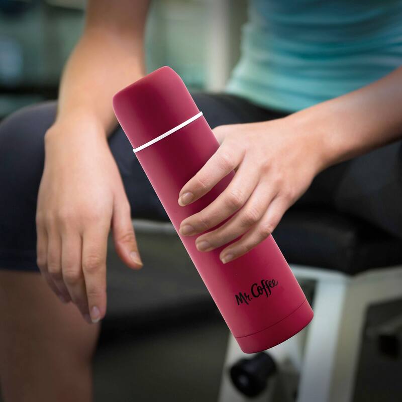 Javelin 16 oz Thermal Bottle and Lid- Fuchsia