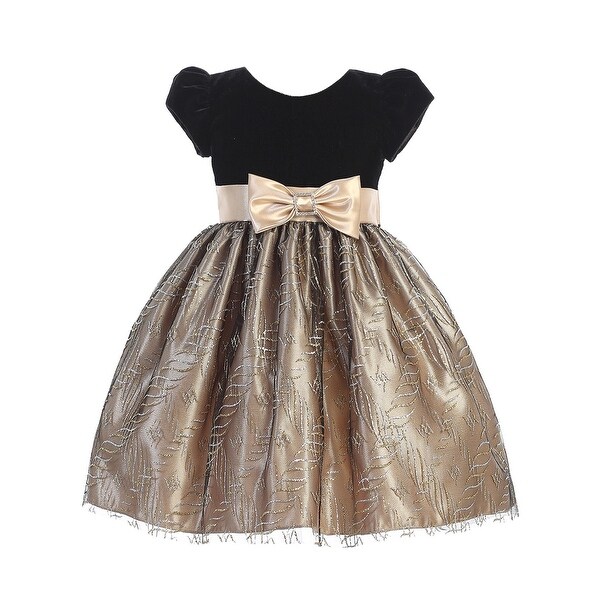 black and gold baby girl clothes