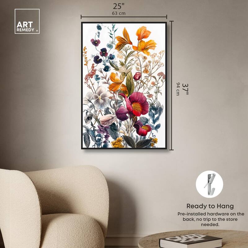 Iris Indigo II Canvas by Art Remedy