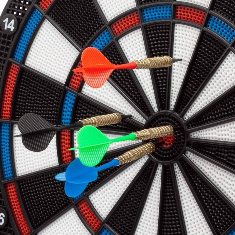 GSE™ 12-Pcs of 16 Grams Soft Tip Darts, Plus 60 Free Dart Tips. Bar Darts for for Electronic Dartboard - Gold