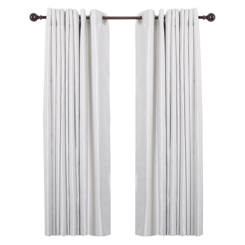 UTOPIA ALLEY 3/4 Inch Curtain Rod - Curtain Rods For Windows, Adjustable Drapery Rod