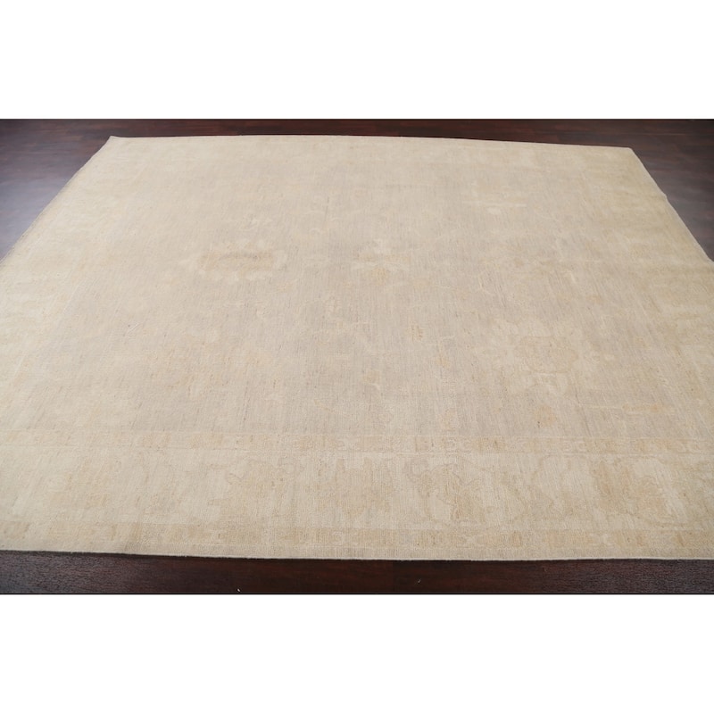 Vegetable Dye Muted Oushak Turkish Oriental Wool Area Rug Hand-knotted - 8'1" x 10'5"