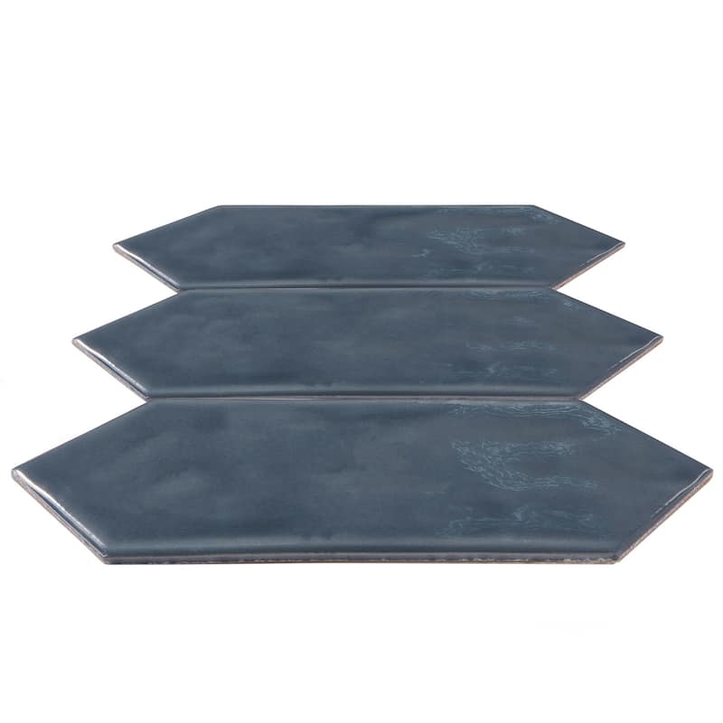 Forio 4" x 12" Picket Glossy Porcelain Mosaic Tile