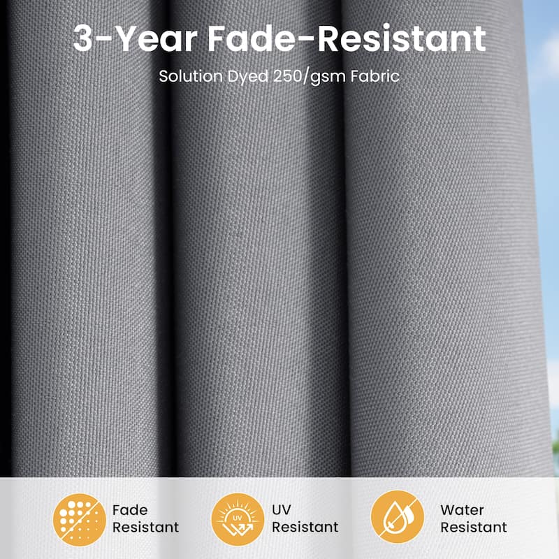 Crestlive Products 15ft Double-sided Patio Umbrella Solar LED Lighted Outdoor Market Umbrella