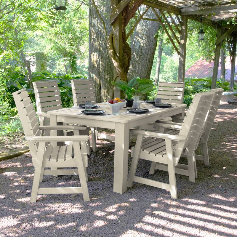 Weatherly 7-piece Outdoor Dining Set - 42" x 72" Table, Dining-height