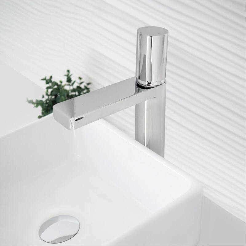 Stylish Nessa Single Handle Ht 12 1/2" Vessel Bathroom Faucet B-122