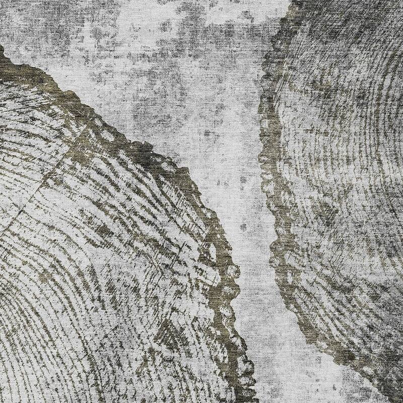 HomeRoots Abstract Transitional Rectangle Outdoor Rug