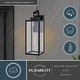 preview thumbnail 9 of 8, Vaxcel Lighting T0745 Clinton 18" Tall Outdoor Wall Sconce with Clear