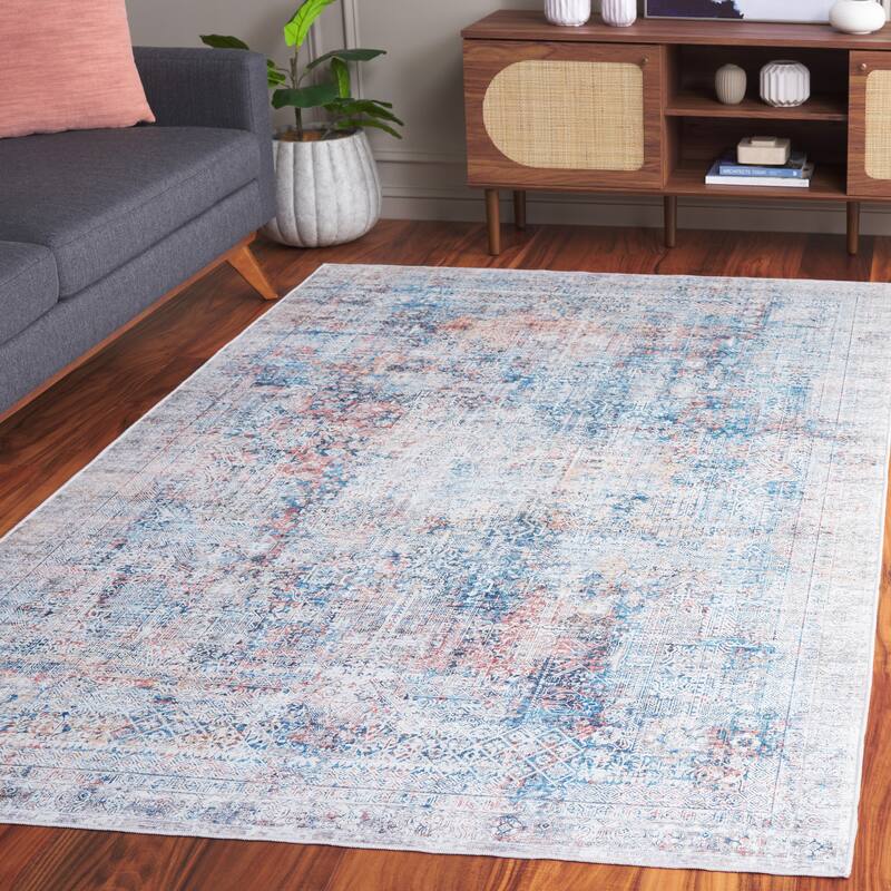 SAFAVIEH Arizona Ajkune Vintage Rug - 5' x 8' - Blue/Rust